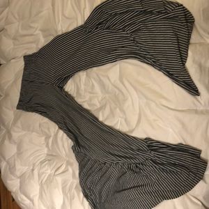 Zara ruffle leg pants